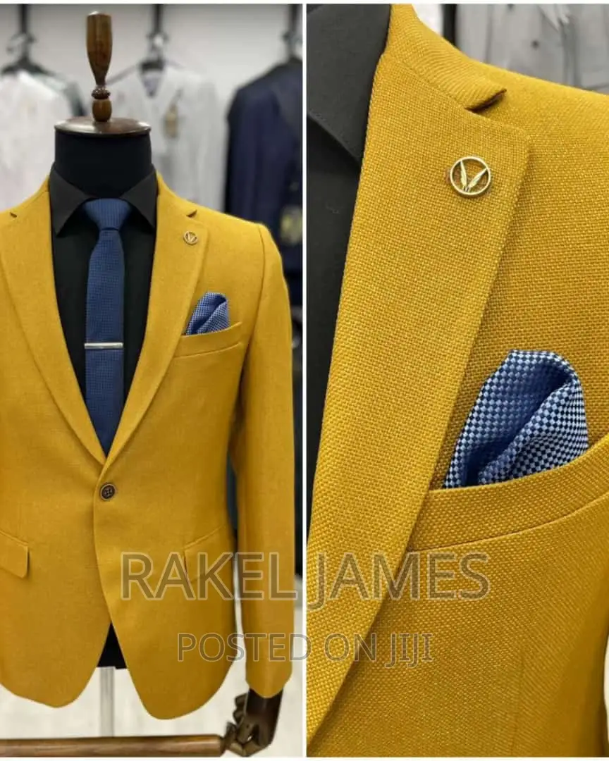 Men Gold Blazer