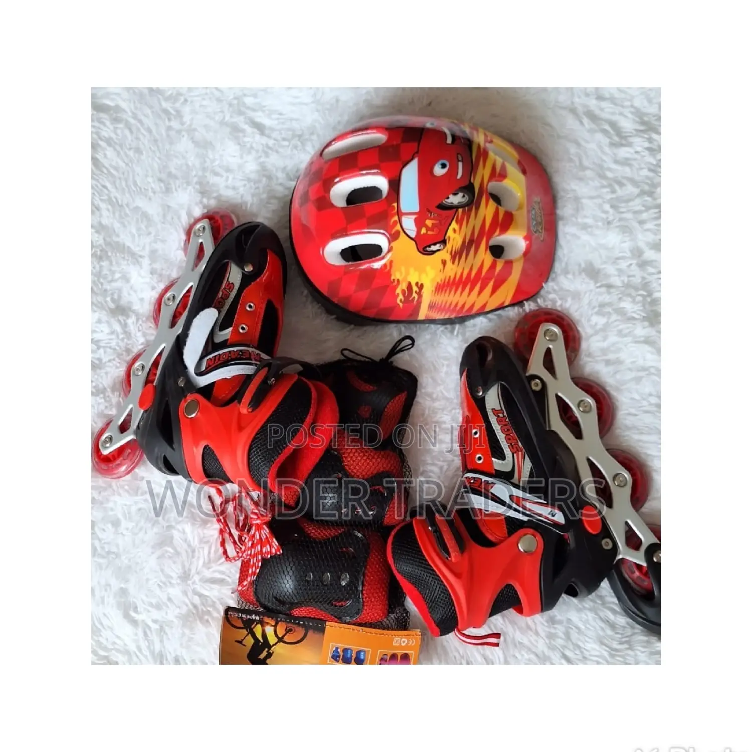 Red Roller Skate Shoes Full Kit*"