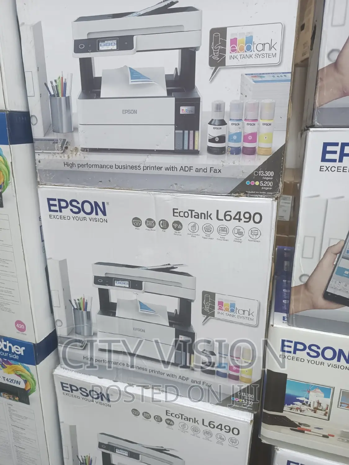 L6490 Epson Ink Tank Printer USB Interface With LCD T.Screen