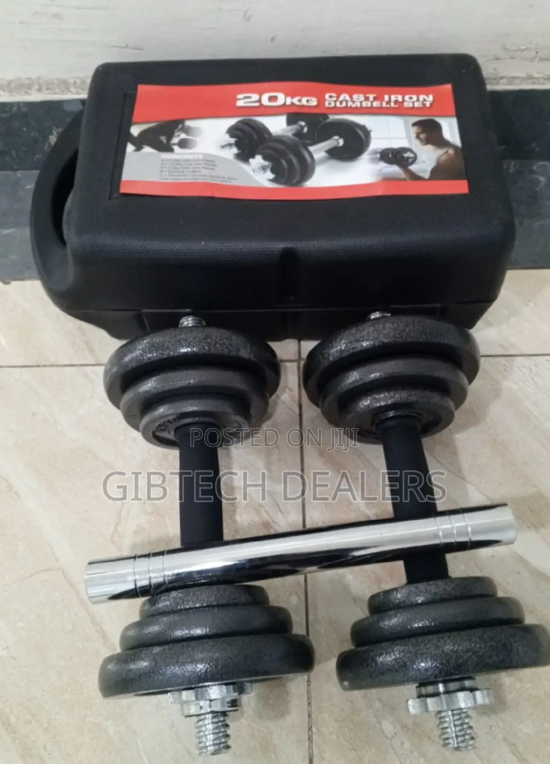 Quality 20kg Cast Iron Dumbbells Set