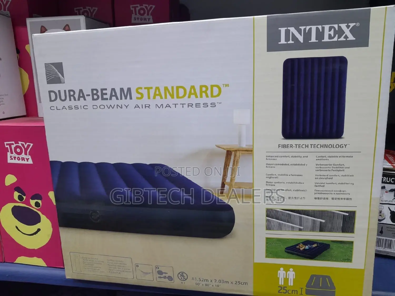 Intex Inflatable Mattress 4*6 With Manual Pump