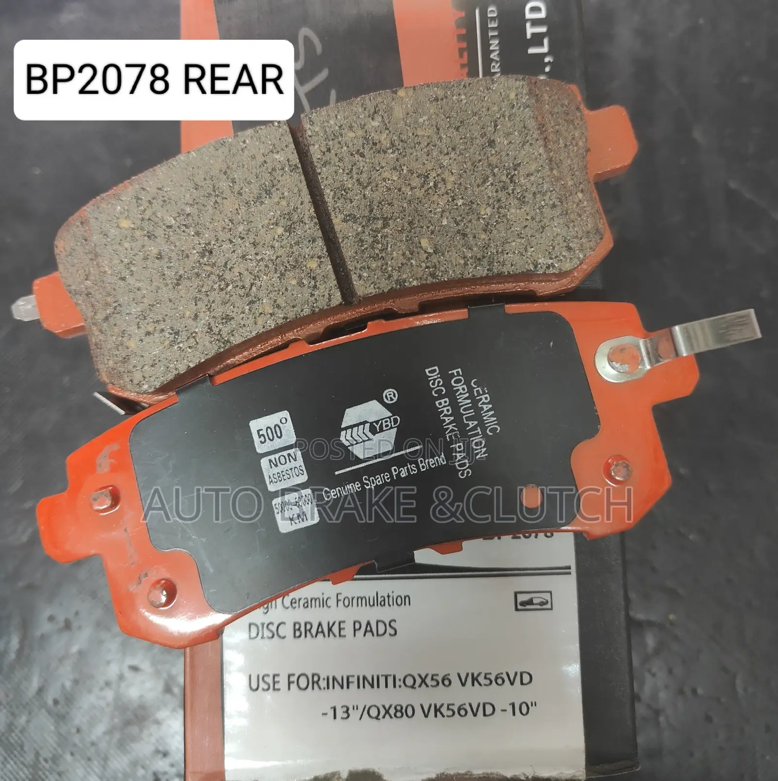Brake Pad for Nissan Patrol VK56V Y62 Rear