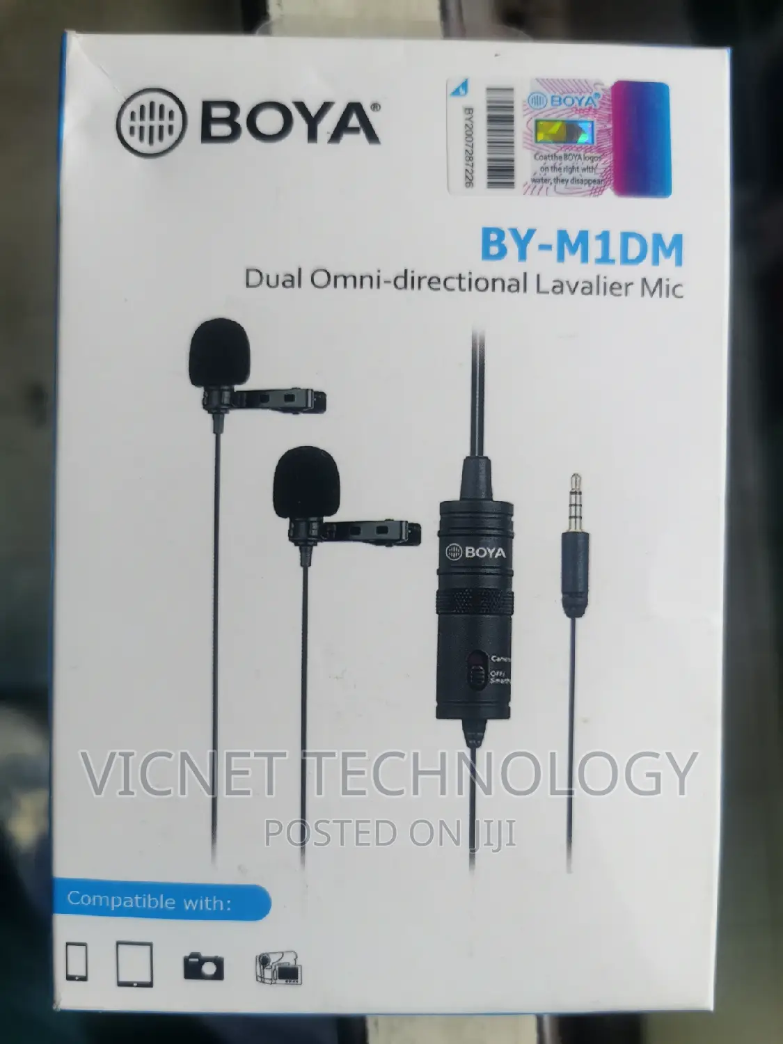 Dual Boya Lavalier Microphones for Interview