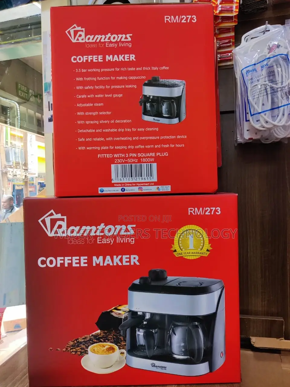 *Ramtons Twin Coffee Cappuccino Maker