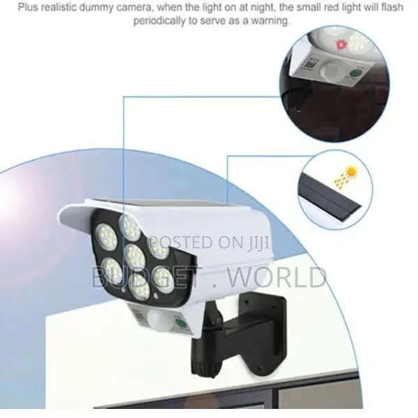 Street Yard Wall Outdoor Solar Security Lamp Fake Camera