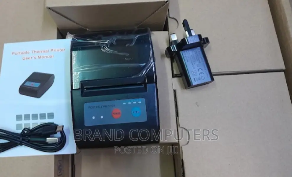 Portable Thermal Printer With USB and Bluetooth Mini Printer