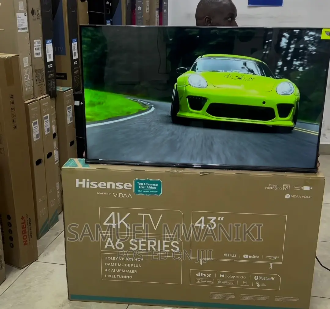 Hisense 43" Smart Uhd Frameless Tv Voice Command Newmodel