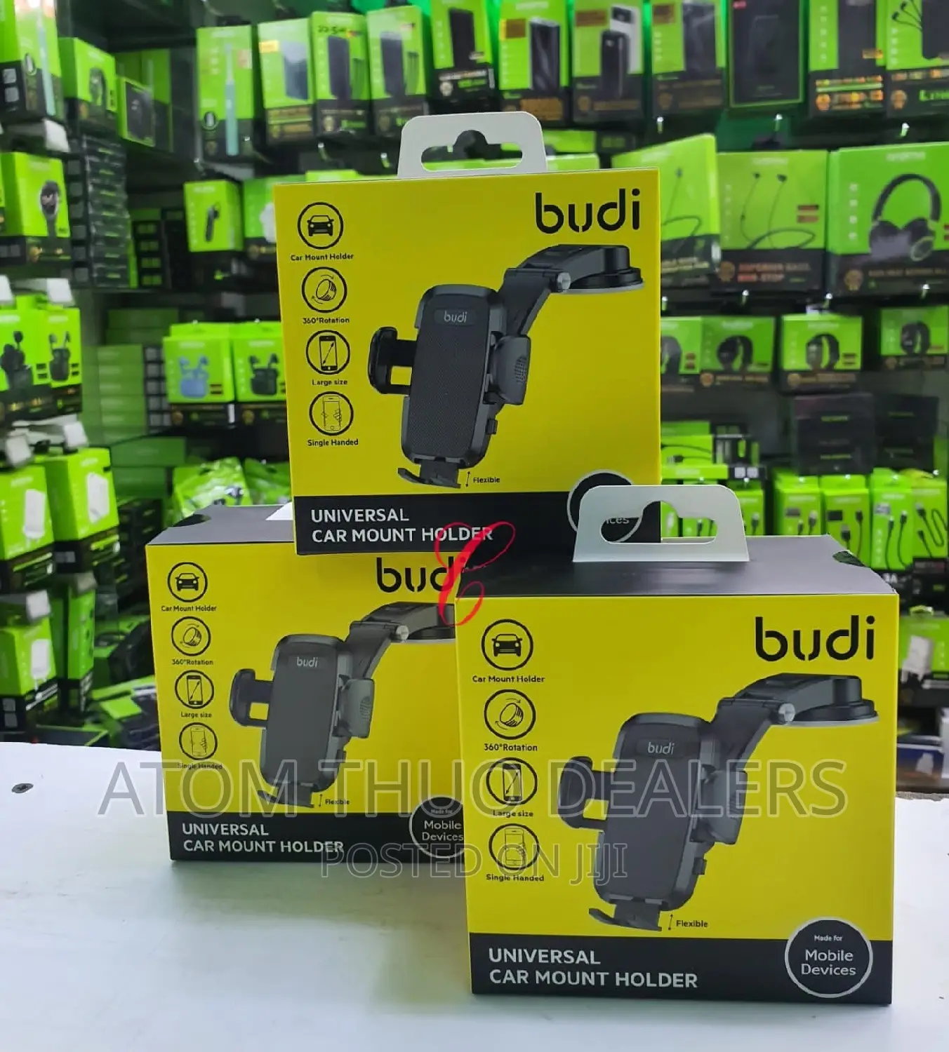Budi CM558B Universal Magnetic Car Holder Available