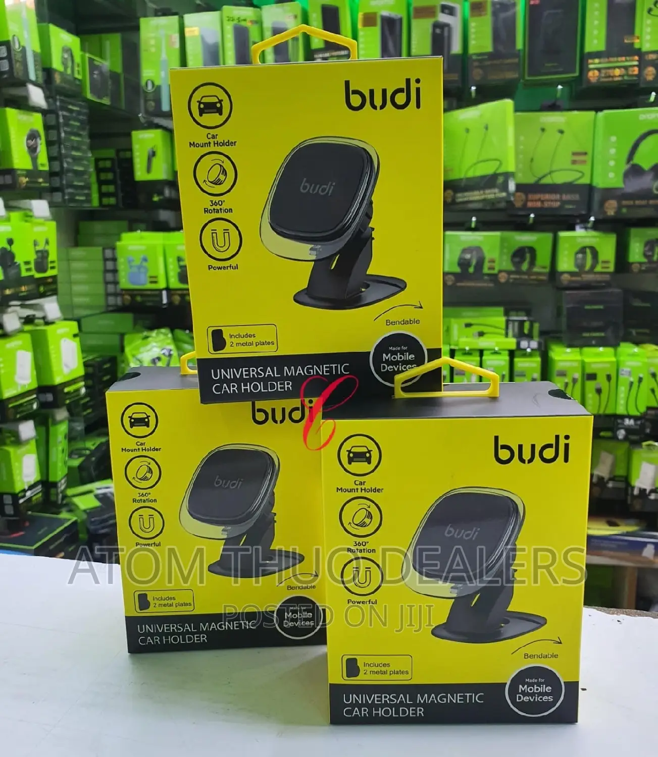 Budi CM558B Universal Magnetic Car Holder Available