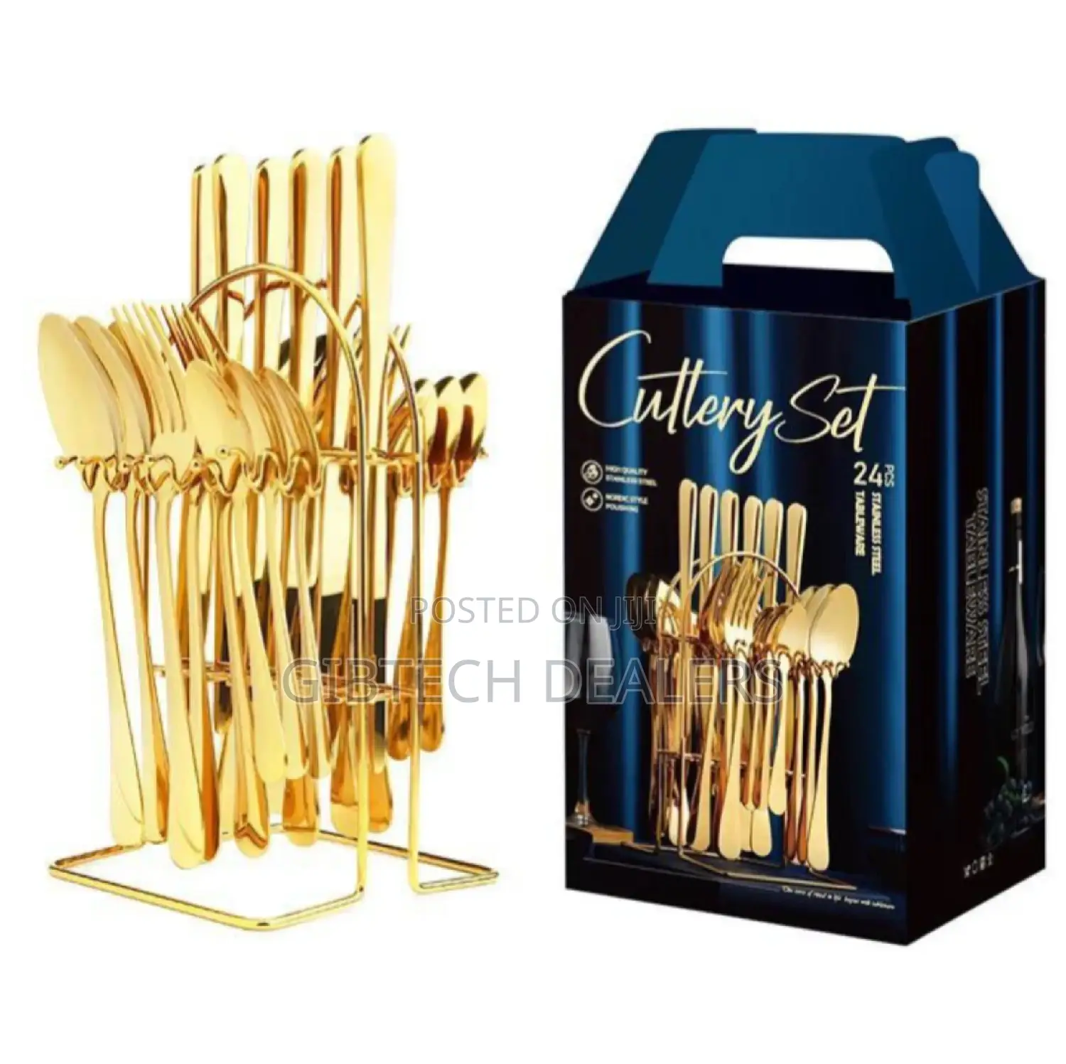 Golden 24pcs Cutlery Set