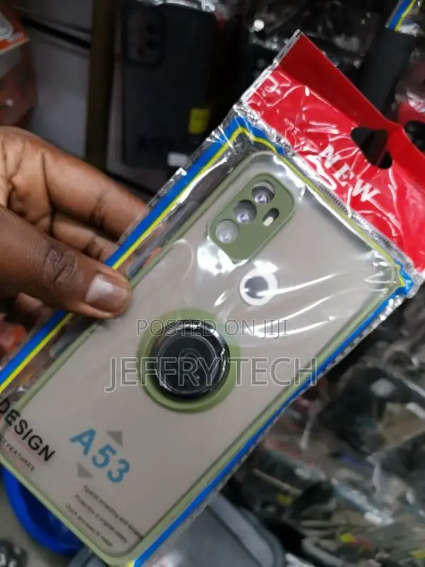 Ring Holder Phone Case for Samsung Galaxy A53 Smoke Back St