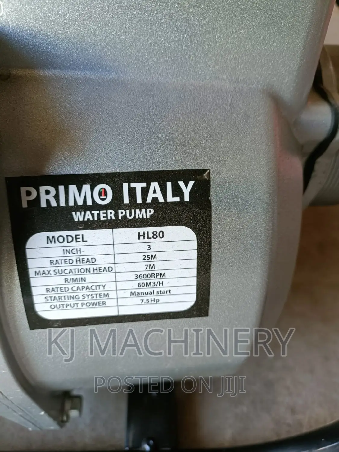Primo Italy High Pressure Water Pump -Gasoline Petrol