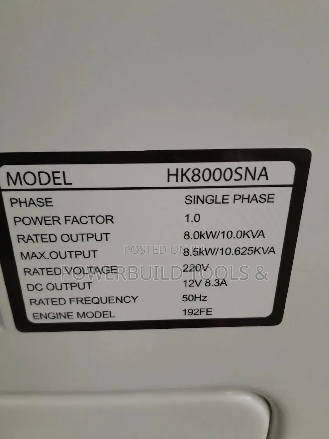 Hisaki 10kva Diesel Generator