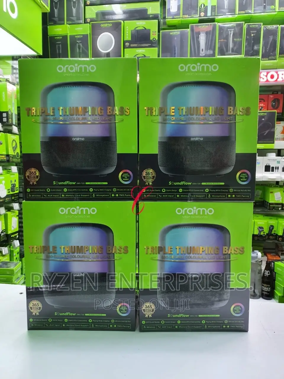 Oraimo Soundflow-Obs-72d Triple Thumping Bass Speaker