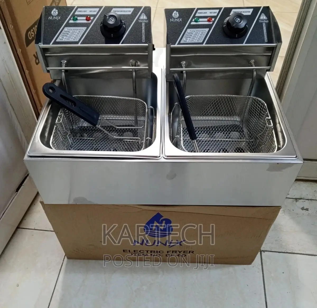 Nunix 6 Ltrs. + 6 Litres Double Deep Fryer
