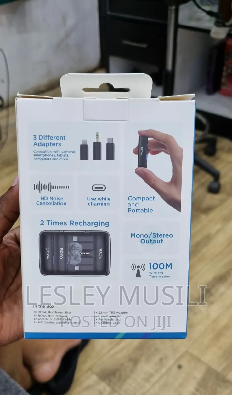 BOYALINK Multicompatible Dual Channel Wireless Microphone