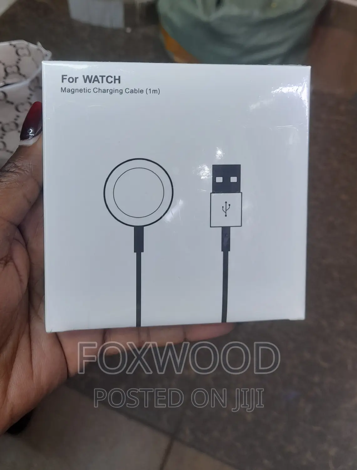 Watch Magnetic Charging 1m Cable - White