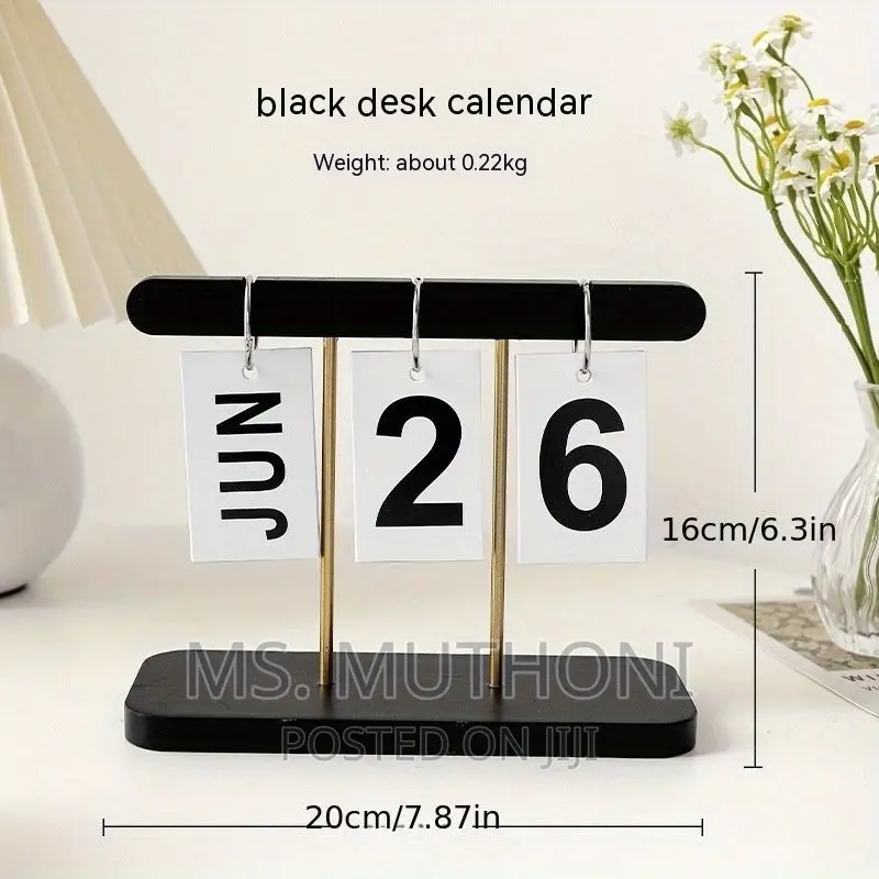 Nordic Stylish and Functional Tabletop Perpetual Calendar
