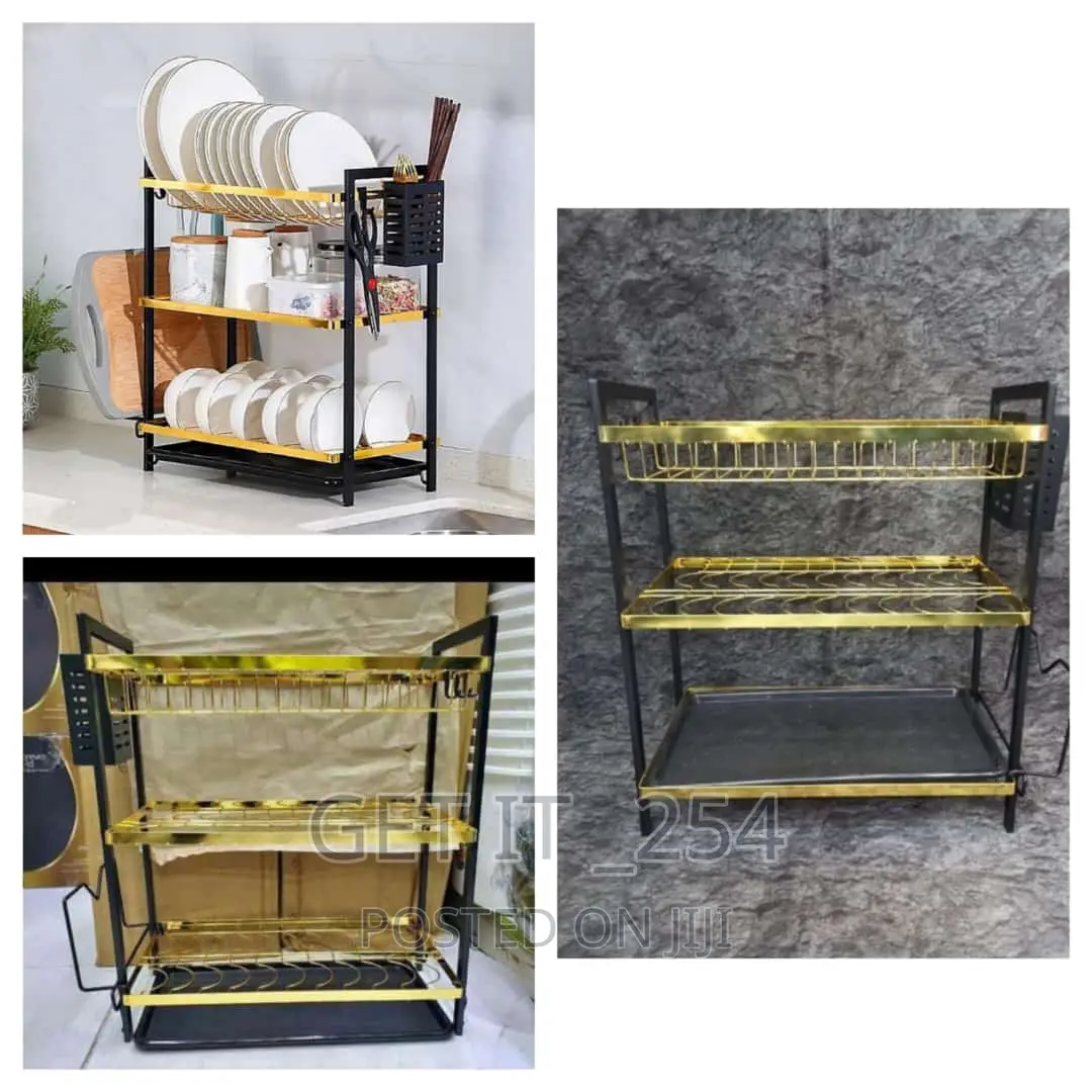 3*3 Tier Dish Rack With Cutlery Holder