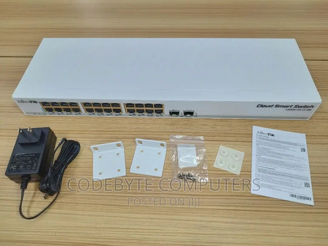 Mikrotik (CRS326-24G-2S+RM) 24 Gigabit Port Switch