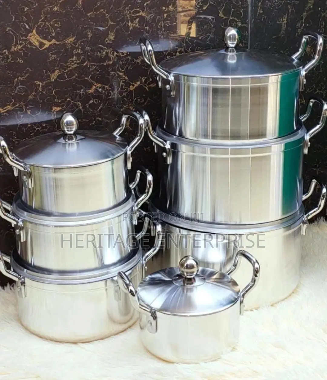 Tornado 14 PCS Set Aluminum Cooking Pots Large Cookware Sets