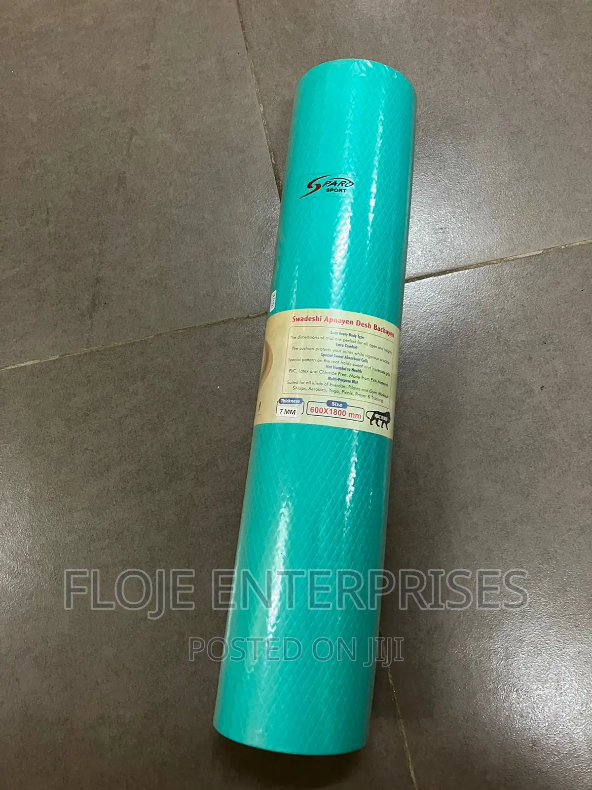 Yoga Mat Black 7mm Without Bag