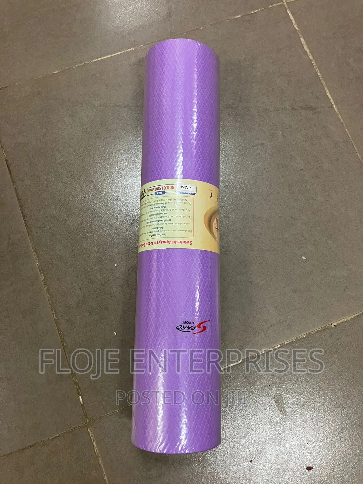 Yoga Mat Black 7mm Without Bag