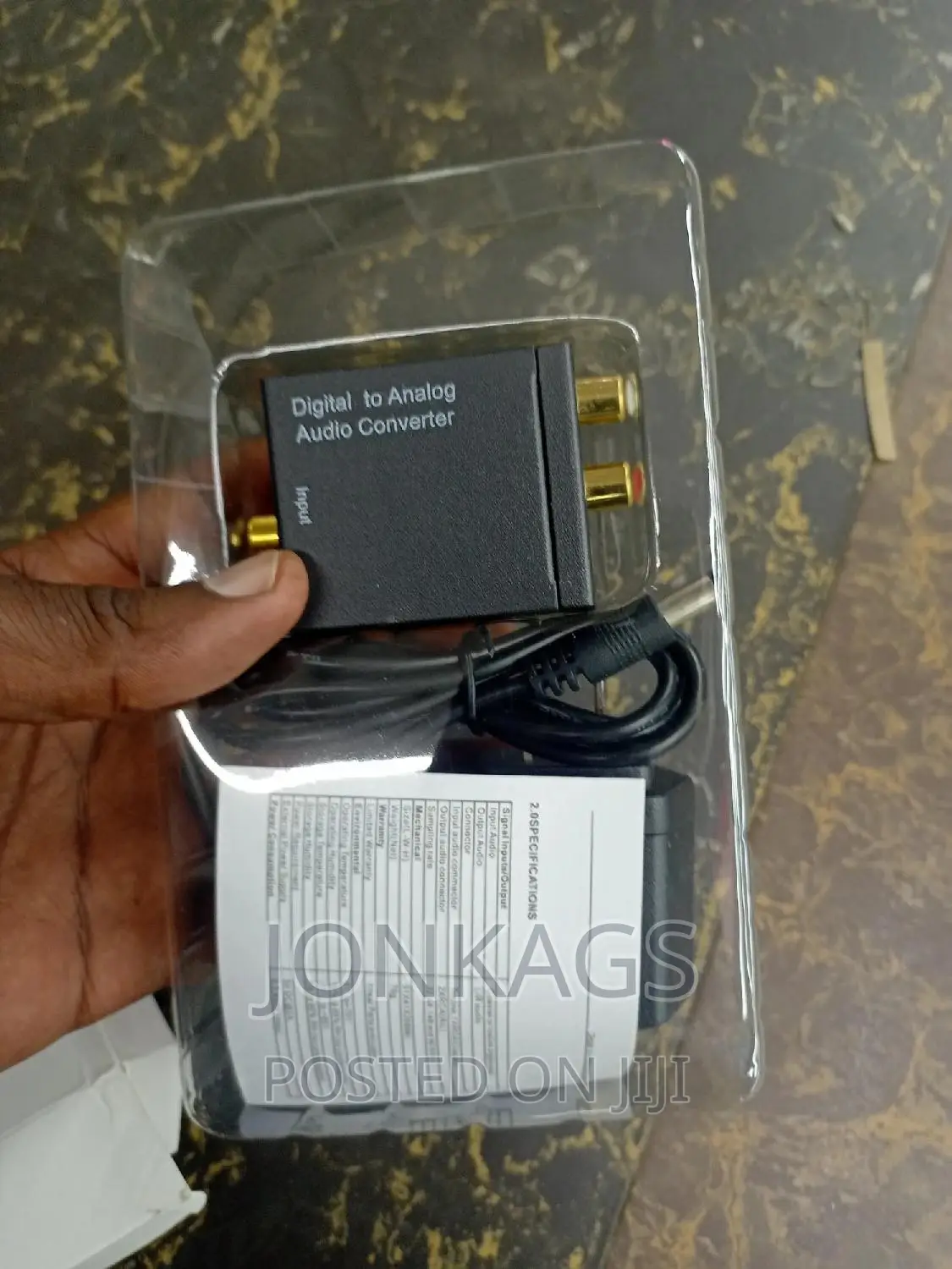 Audio Converta Digital to Analogue Coaxial/Toslink to AV/RCA
