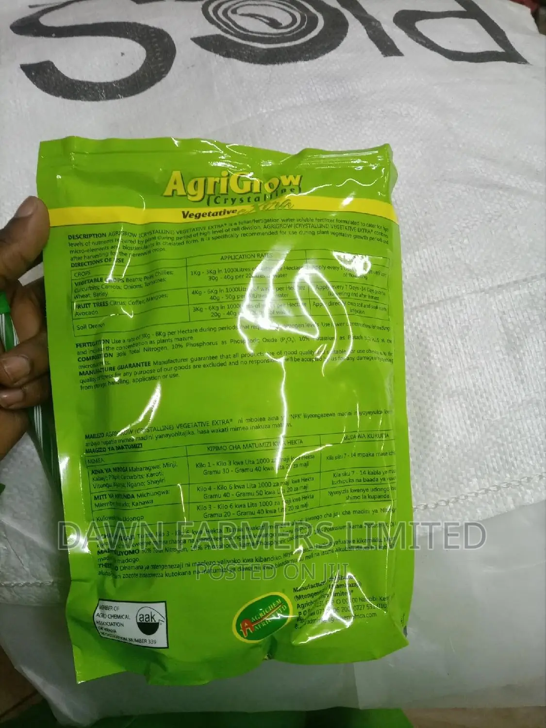 Agrigrow Vegetative 1kg