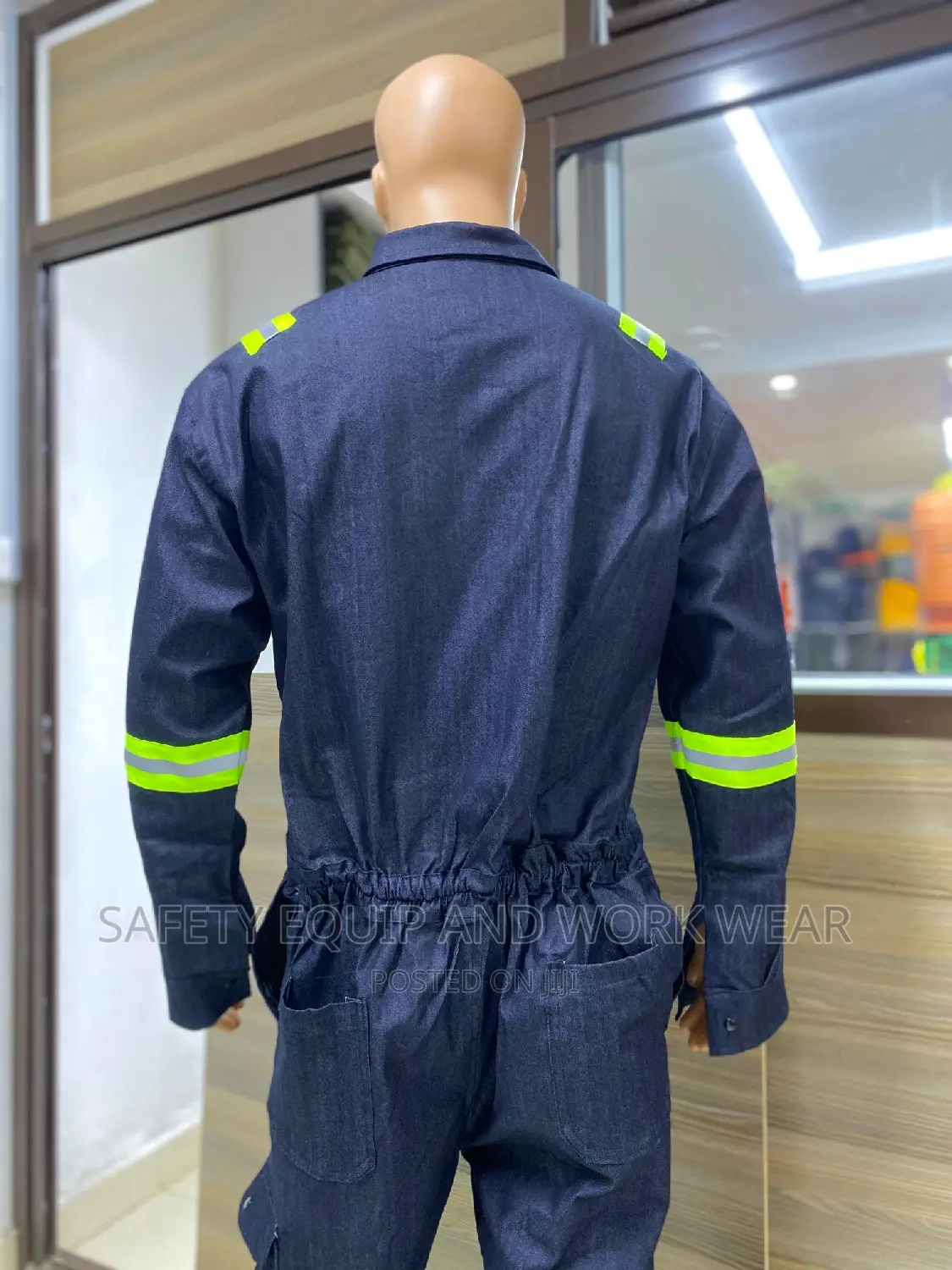 Navy Blue Denim Overalls