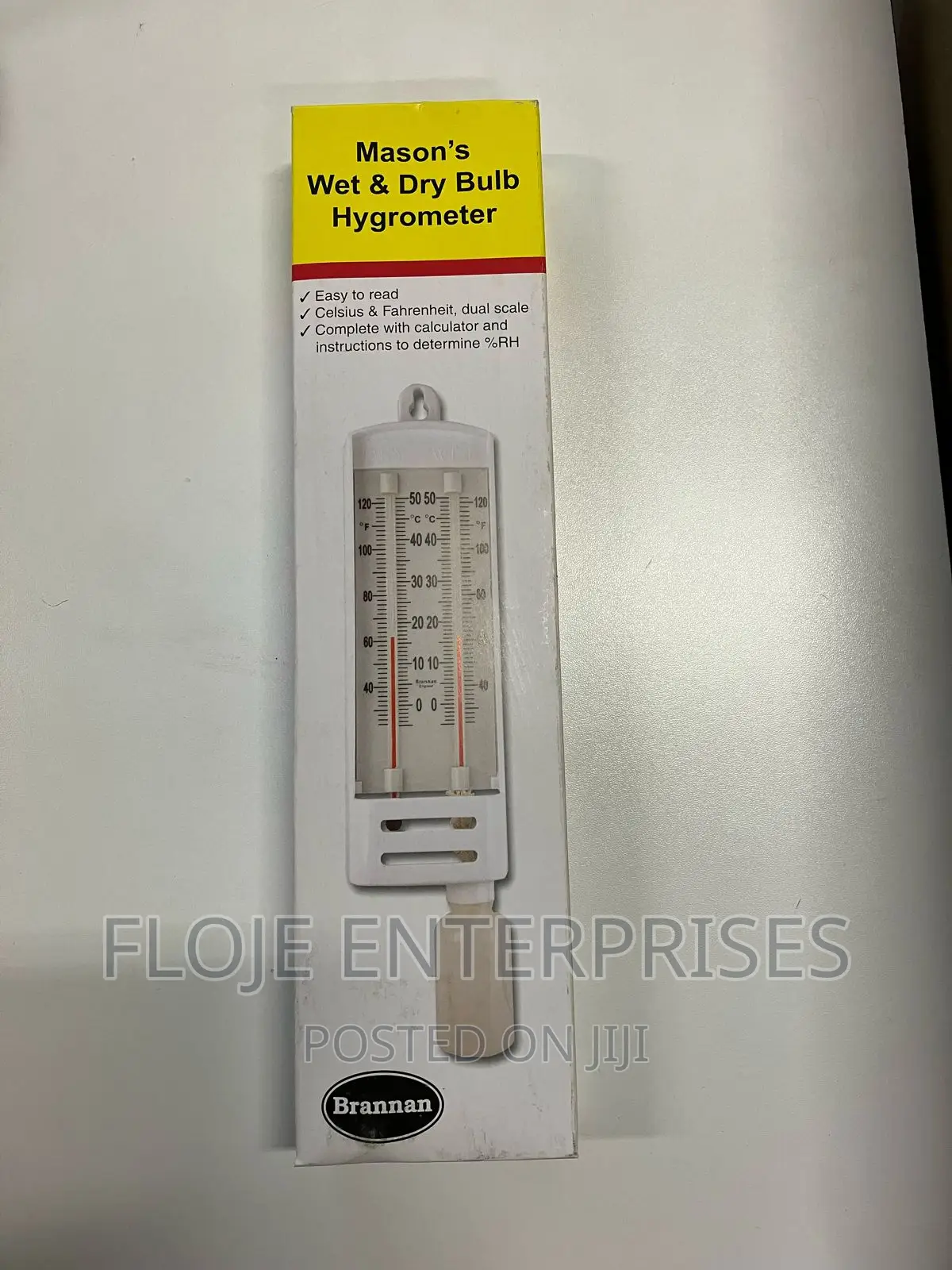 Hygrometer Wet Dry Brannan