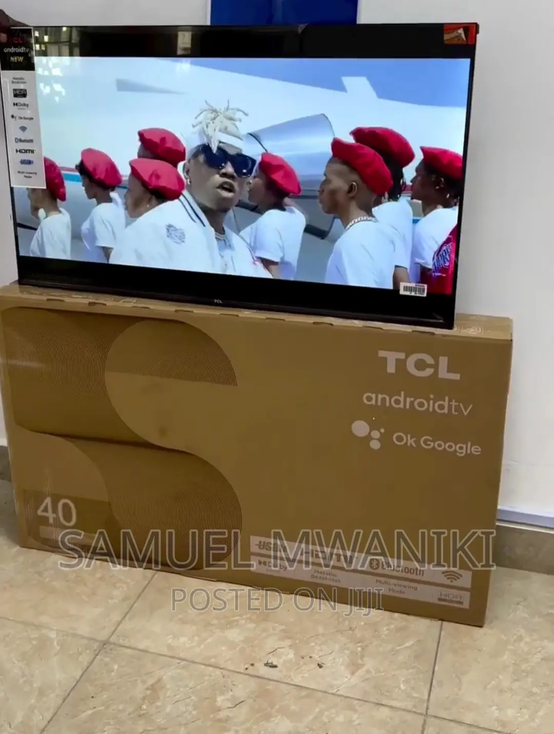 TCL 40" Frameless Smart Android Tv Fhd1080 Display New Model