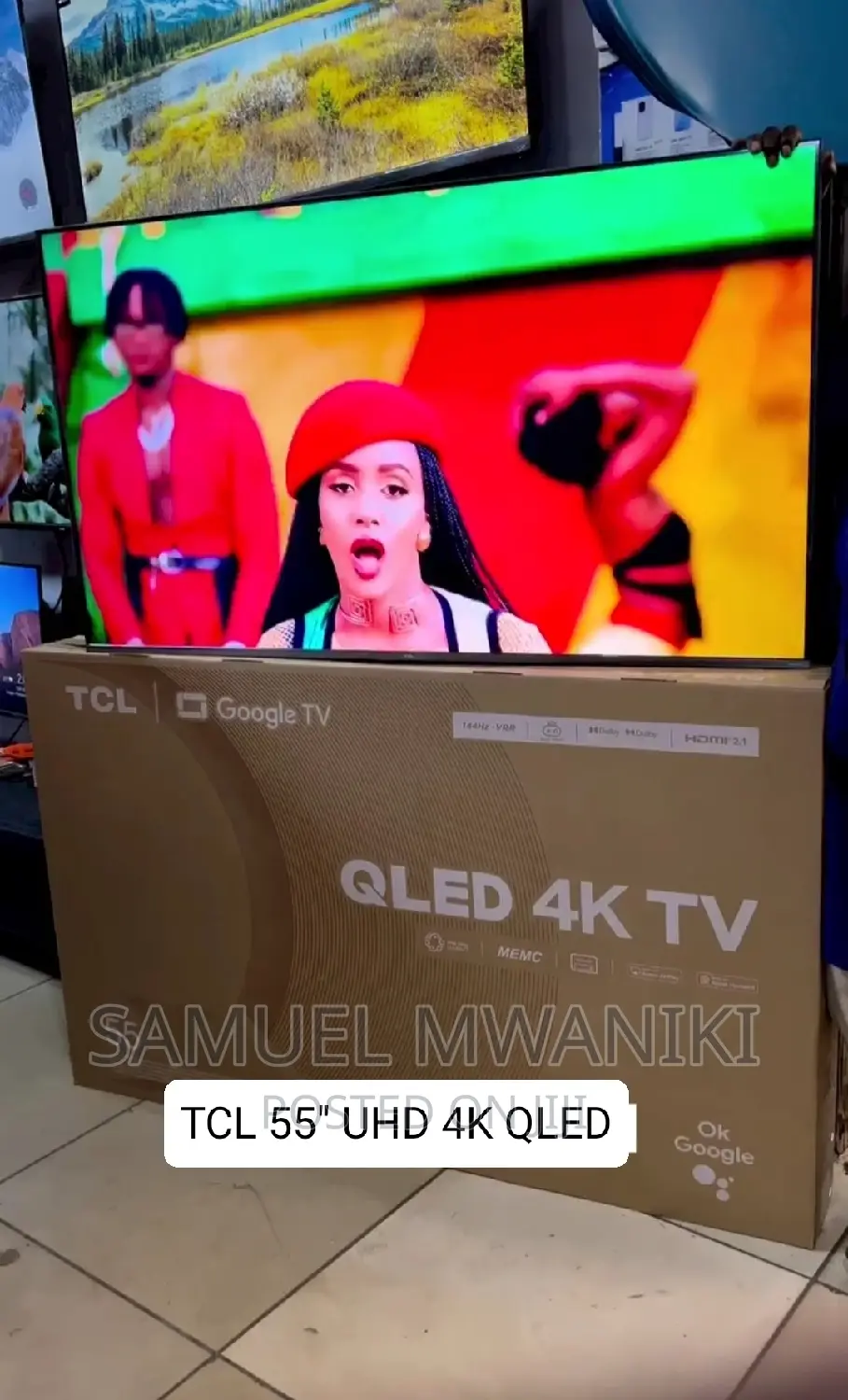 TCL 55" Qled Uhd Google Tv Has Dolby Vision Dolby Atmos