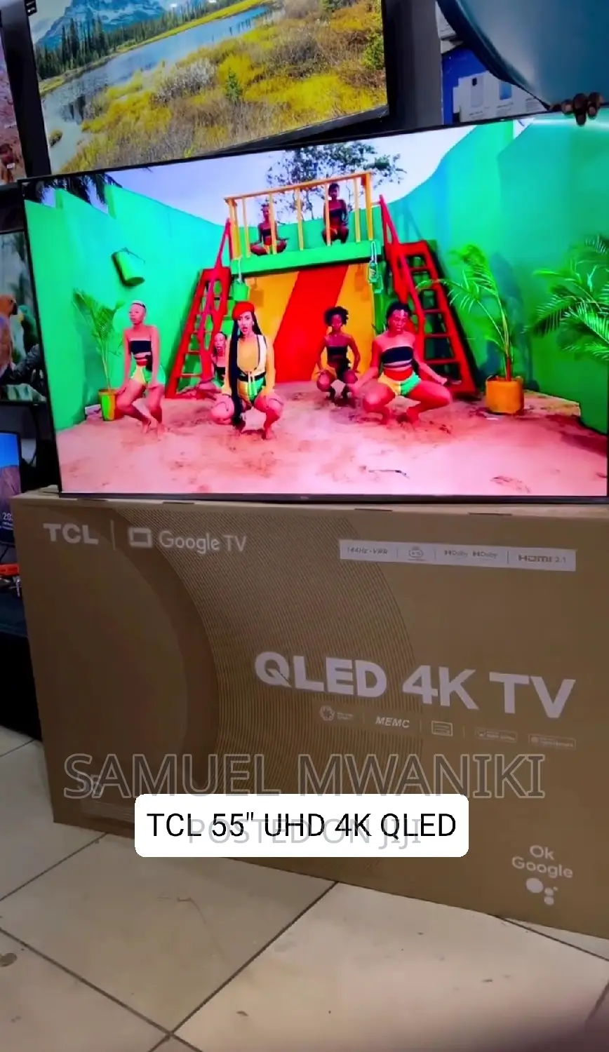 TCL 55" Qled Uhd Google Tv Has Dolby Vision Dolby Atmos