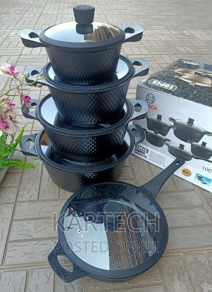Bosch 11pc Cookware With Silicone Lid Covers