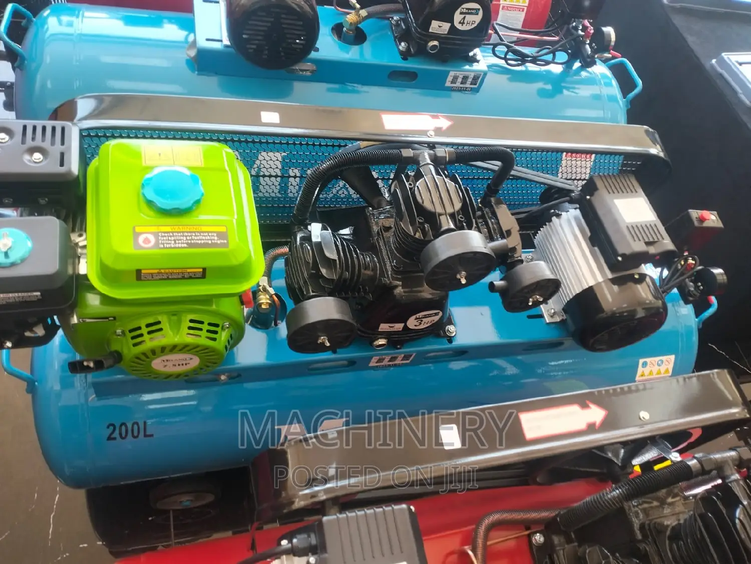200l Electric and Petrol Powered Air Compressor