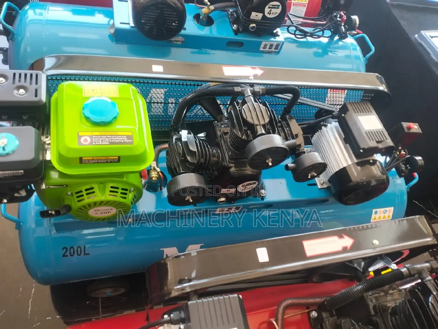 200l Electric and Petrol Powered Air Compressor