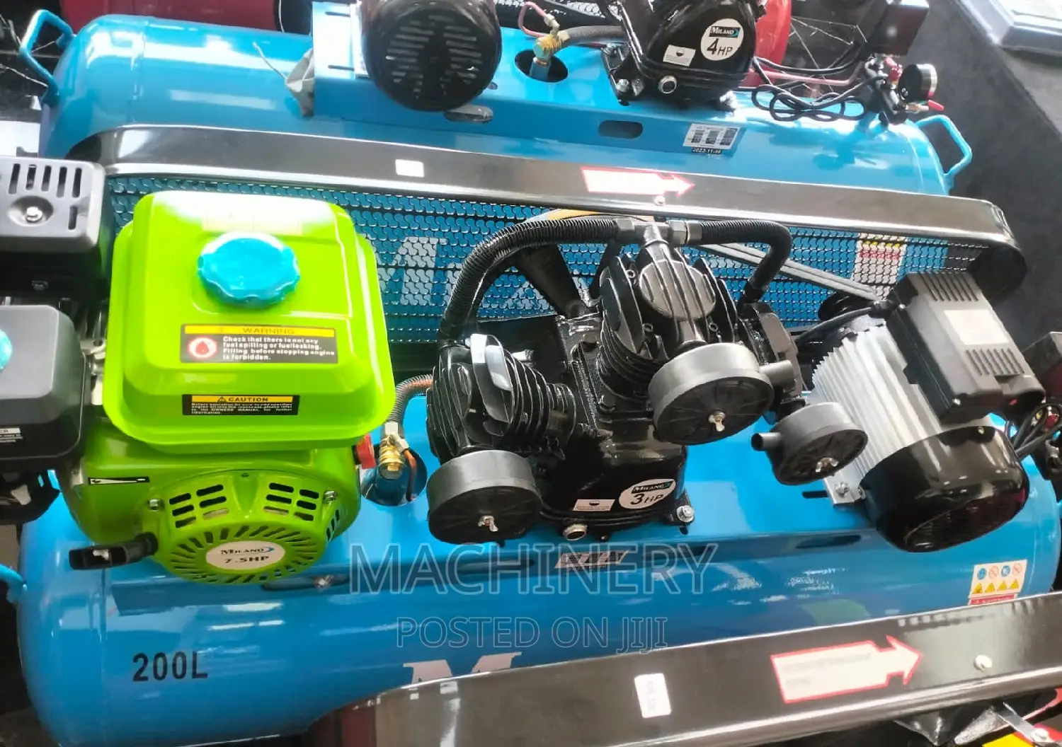200l Milano Compressor 2 in 1 (Petrol and Electric Powered)