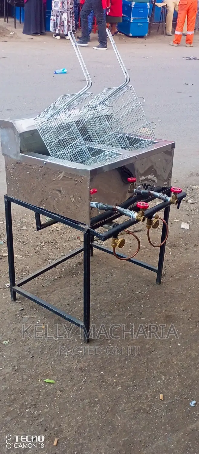 Double Gas Chips Fryers/45