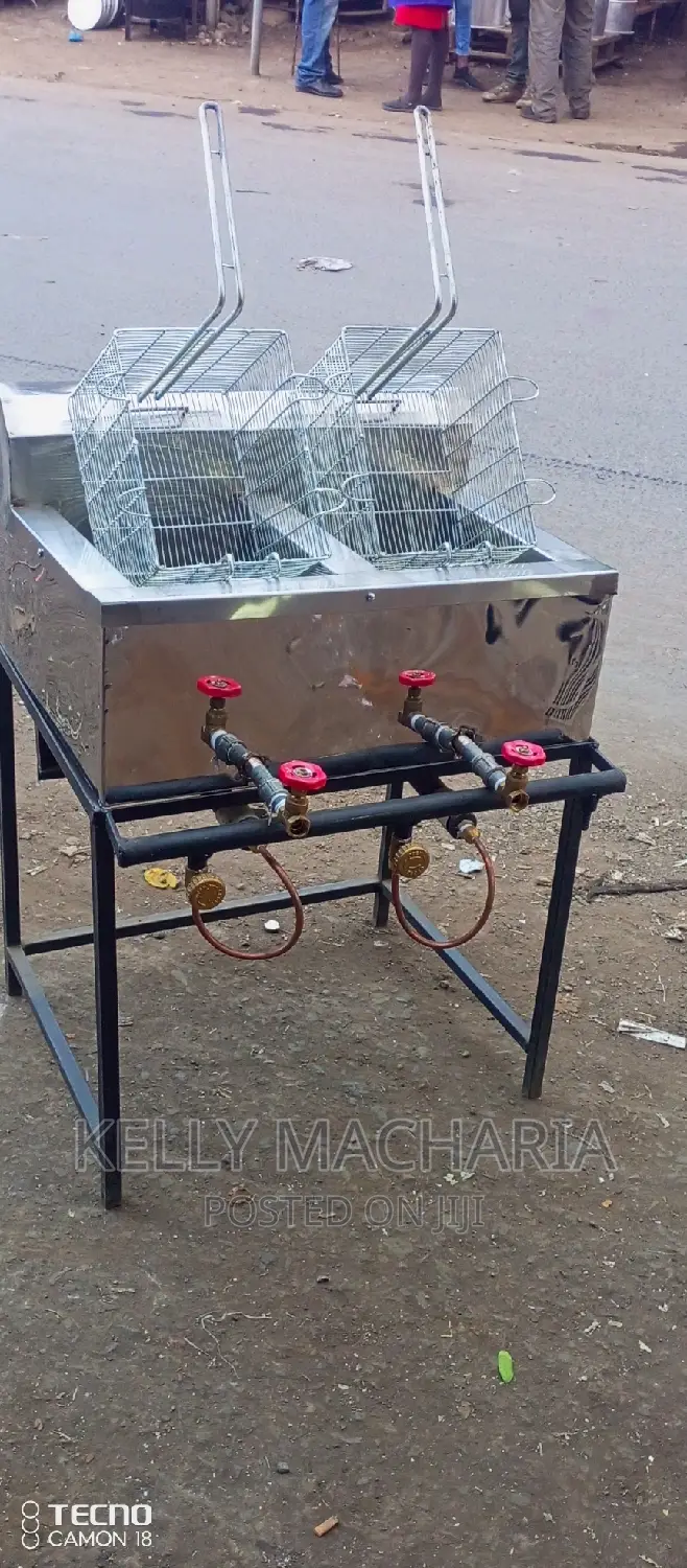 Double Gas Chips Fryers