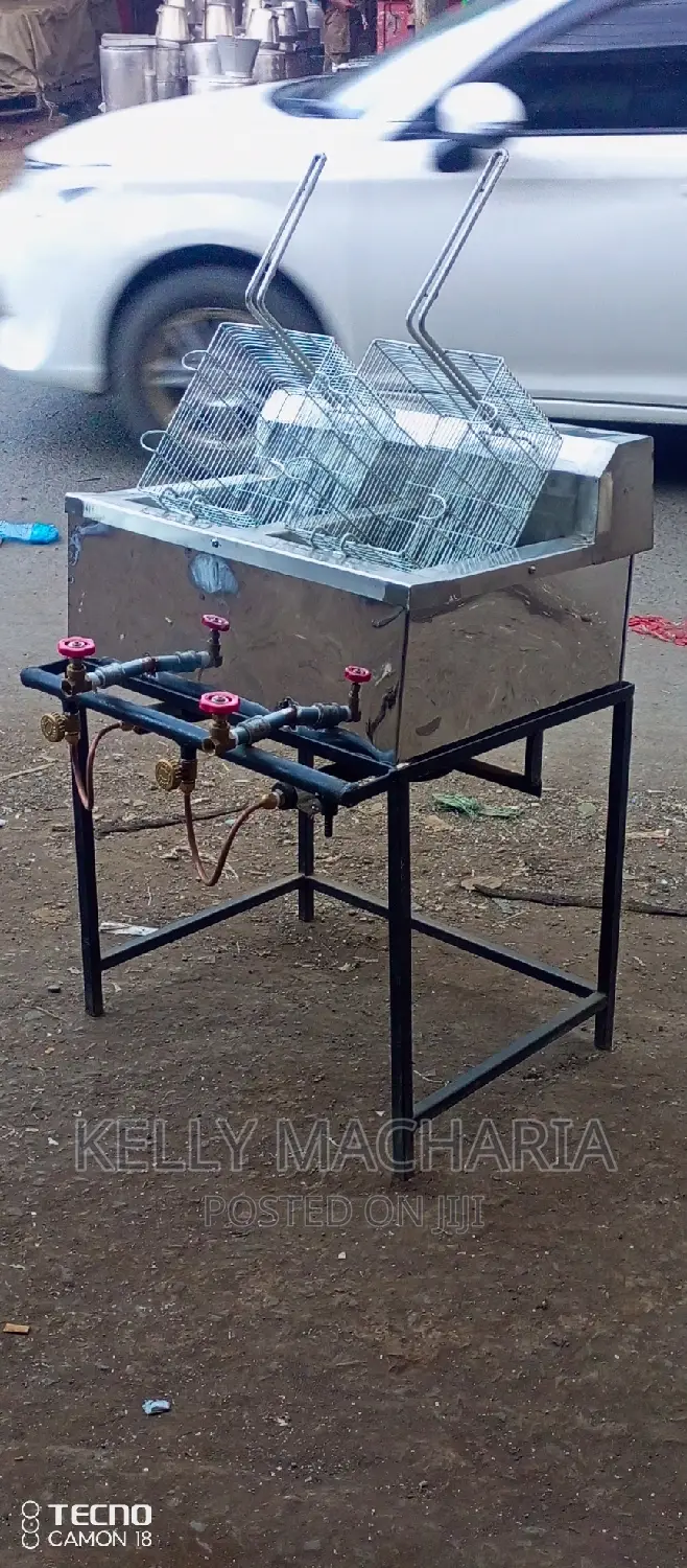 Double Gas Chips Fryers