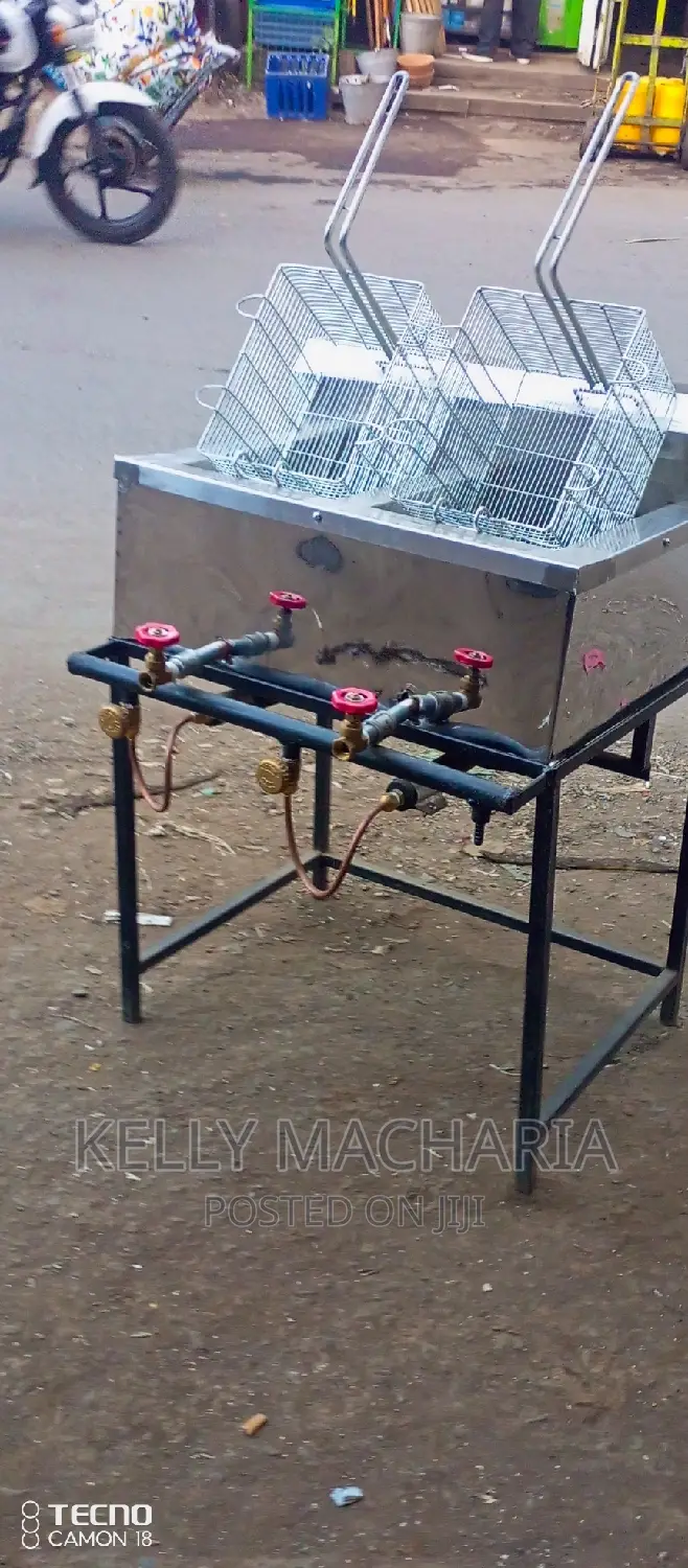 Double Gas Chips Fryers