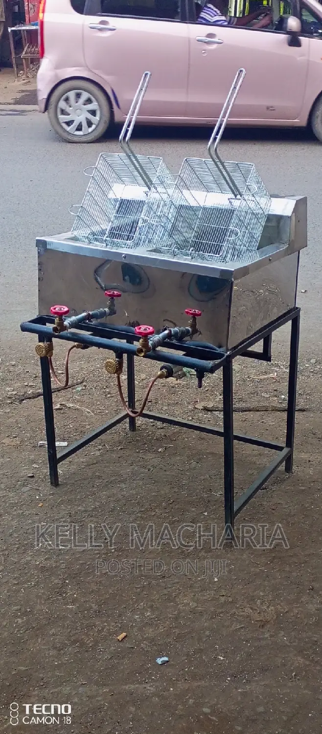 Double Gas Chips Fryers