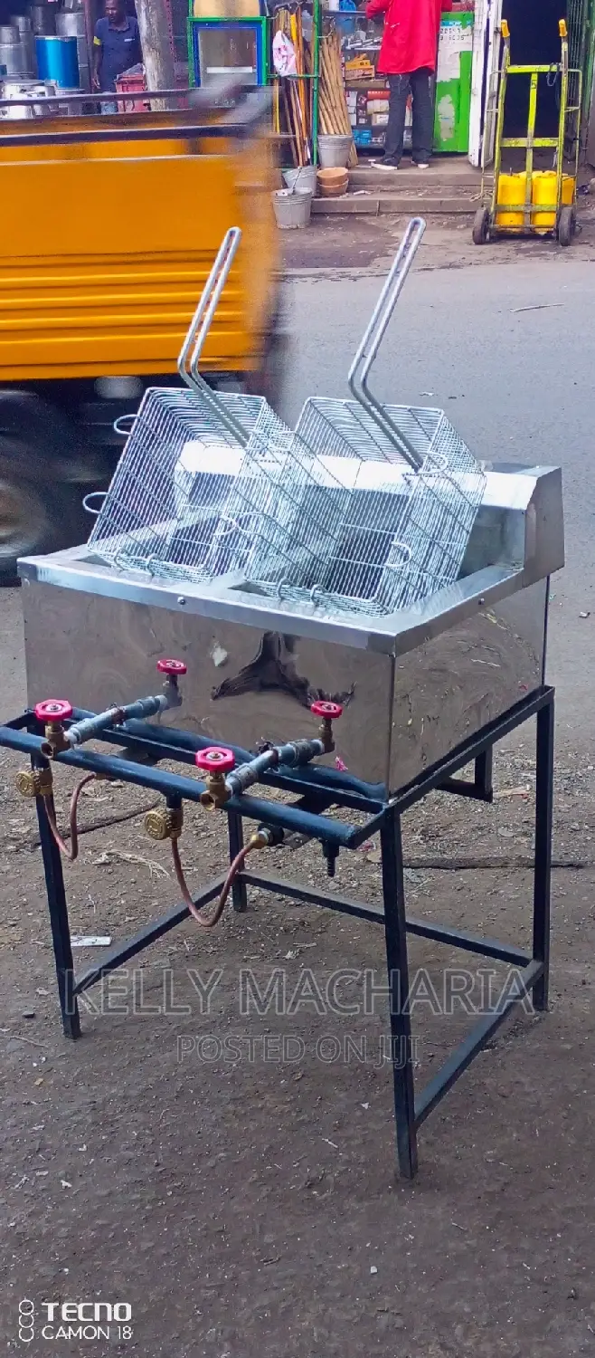 Double Gas Chips Fryers