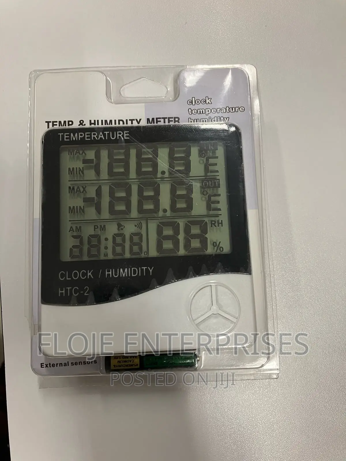 Thermometer-Hygrometer Digital With Prob -50-70c