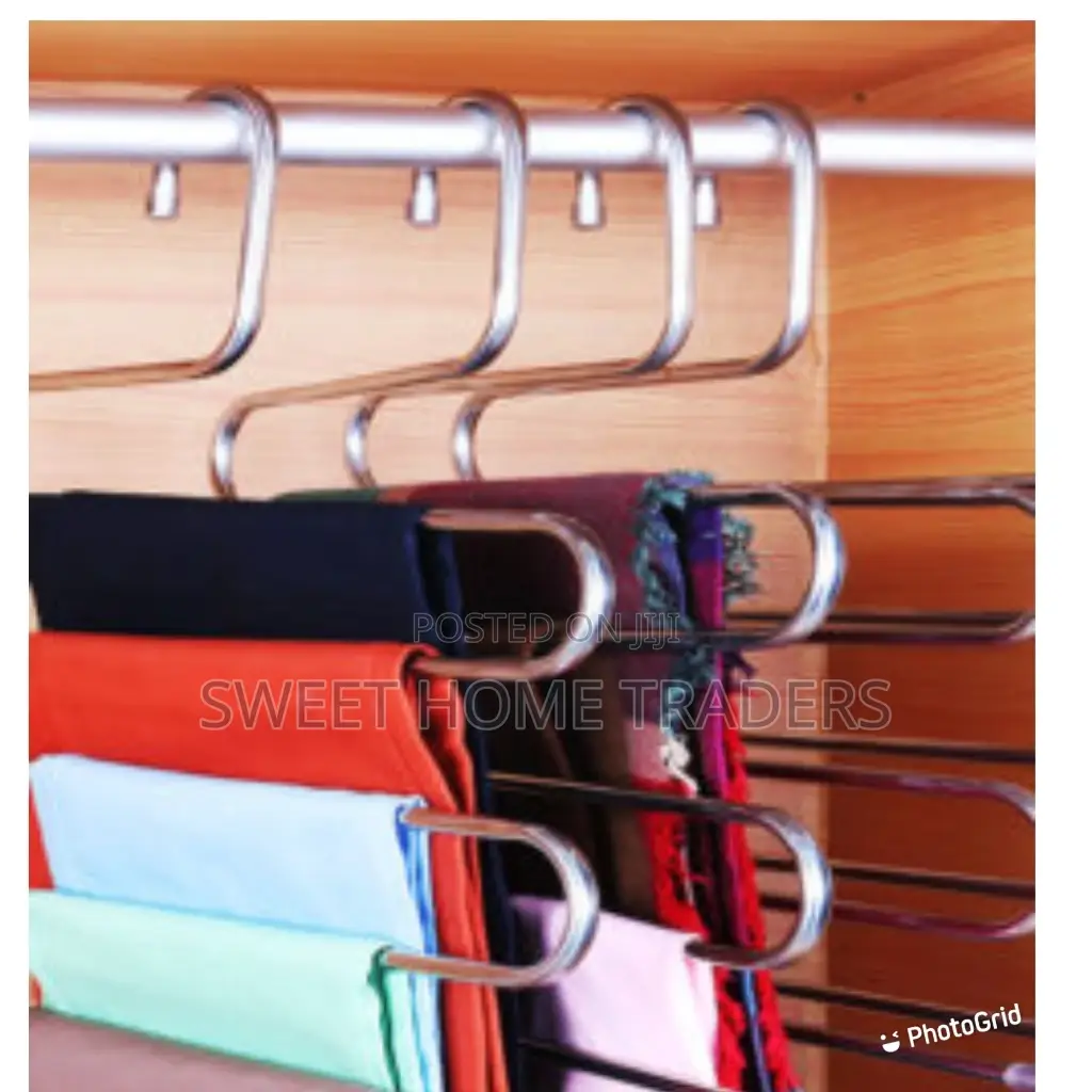 S-Shaped 5 Layers Trouser Pants Hangers