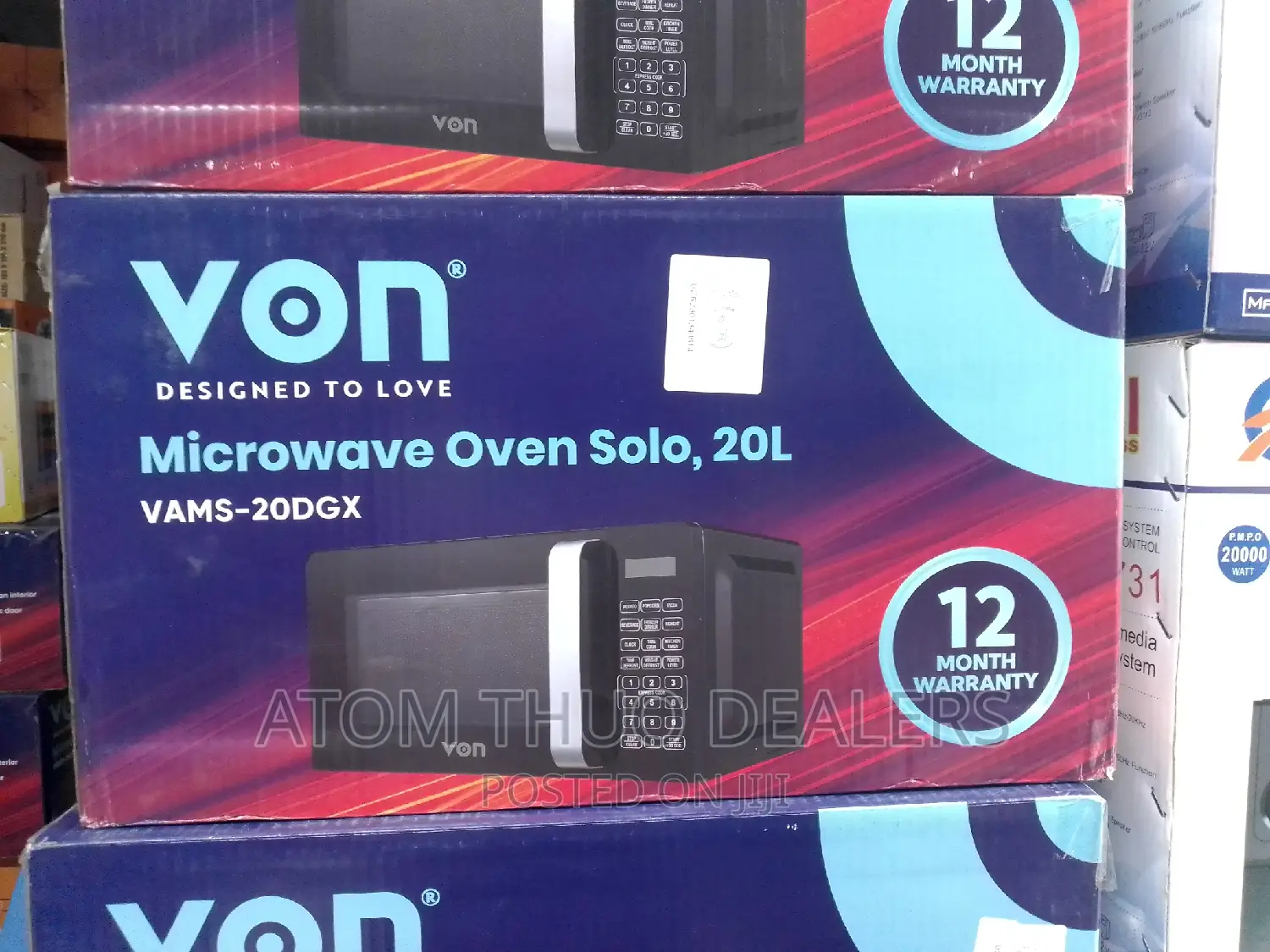 Microwave/ Von 20lt Black Microwave Solo ,., ,.