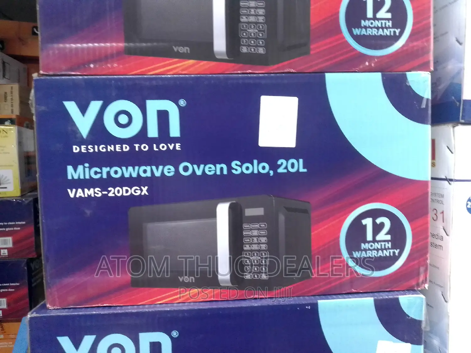 Microwave/ Von 20lt Black Microwave Solo ,., ,.