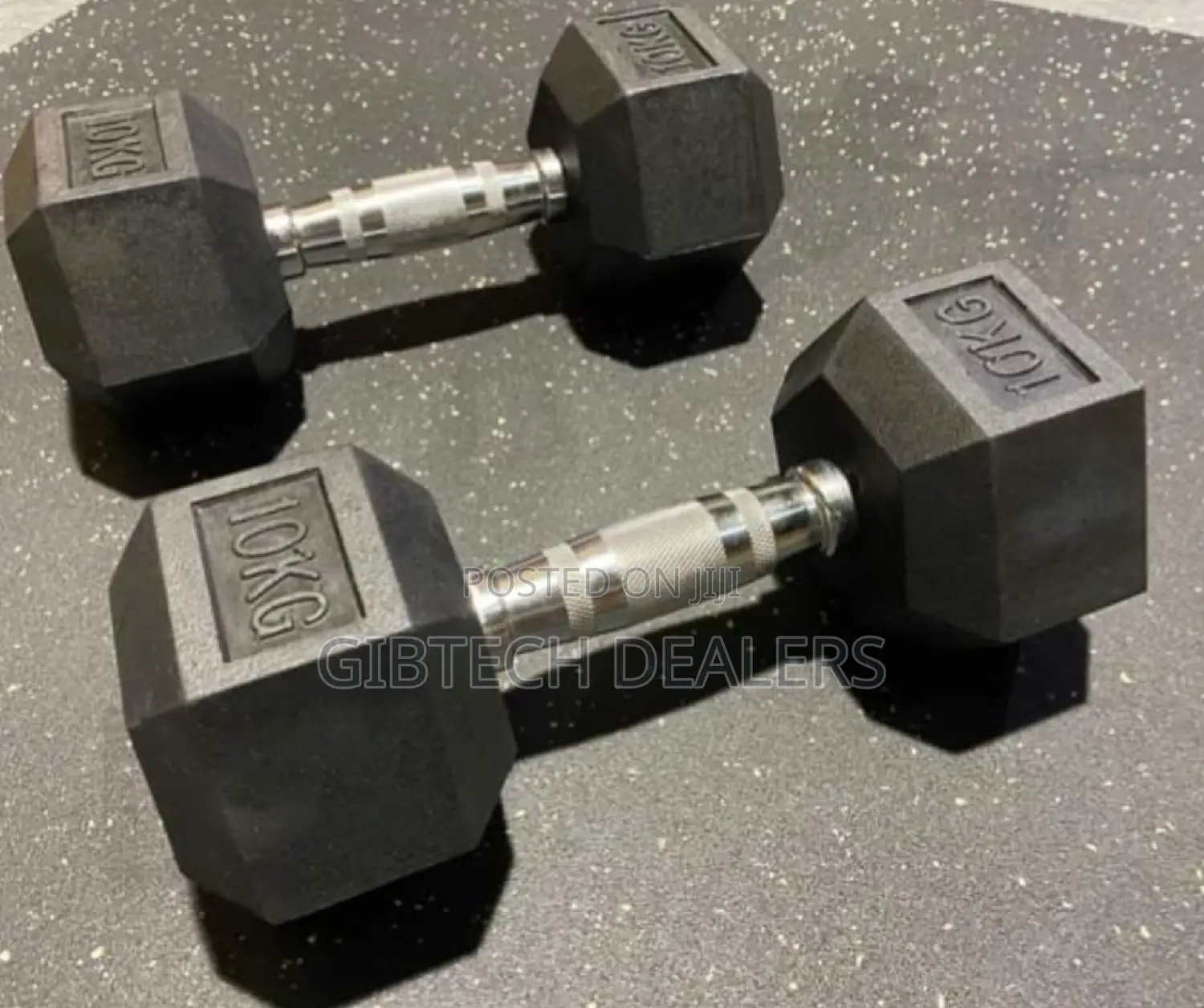 10kg Hexagon Dumbbells