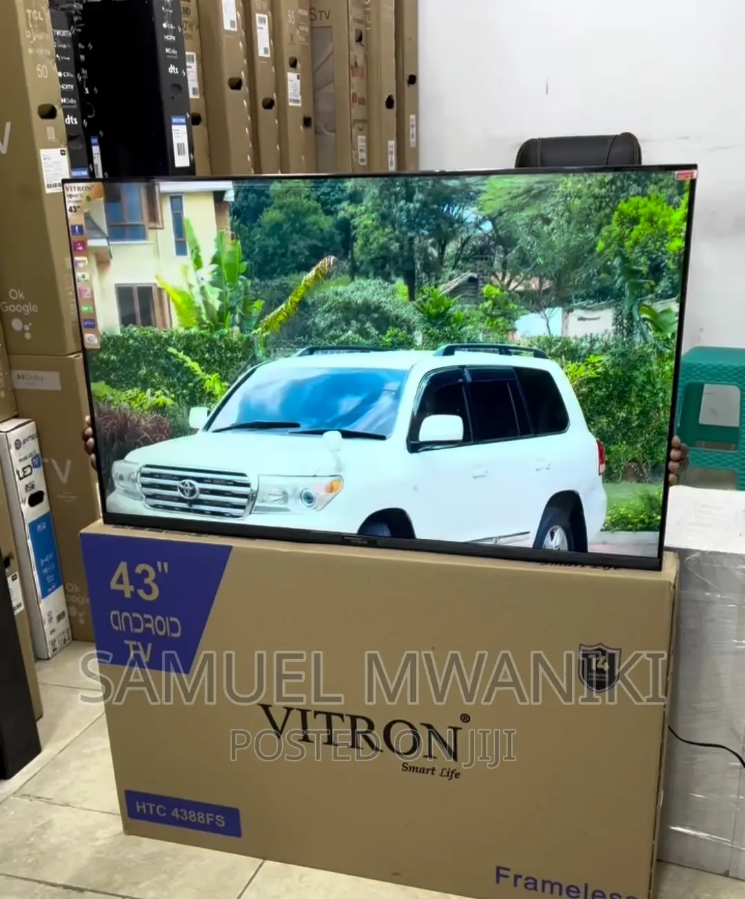 Vitron 43" FHD 1080 Frameless Smart Android TV Netflix